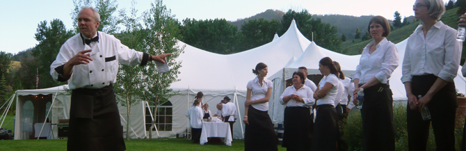 David Fox Catering at Sun Valley Wedding